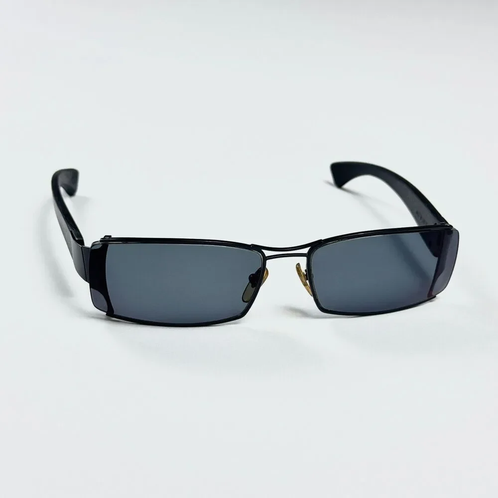 Gold & Wood Paris H05.8 Wood Temple Eyeglass Frames Men 61-17 Black Metal RX